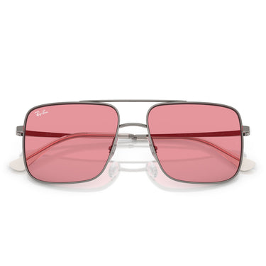 Ray-Ban Occhiali da Sole RB3758 004/84 Ari Argento/Rosa Unisex