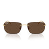 Ray-Ban Sunglasses RB3768 001/73 Gold Arista/Dark Brown Unisex