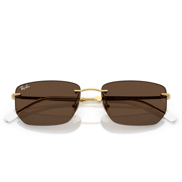 Ray-Ban Sonnenbrille RB3768 001/73 Gold Arista/Dunkelbraun Unisex