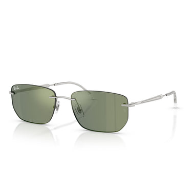 Ray-Ban Sonnenbrille RB3768 003/6R Silber/Grün Spiegelglas Unisex 2