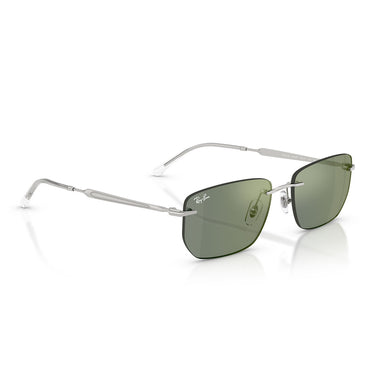 Ray-Ban Sonnenbrille RB3768 003/6R Silber/Grün Spiegelglas Unisex 5