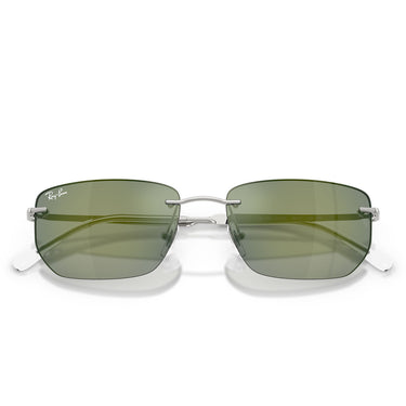 Ray-Ban Sonnenbrille RB3768 003/6R Silber/Grün Spiegelglas Unisex 6
