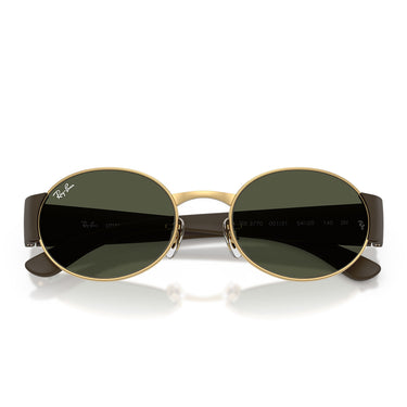 Ray-Ban Sonnenbrille RB3770 001/31 Gold/Grün Unisex 5