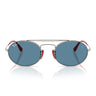 Ray-Ban Lunettes de Soleil RB3775M F001S2 Ferrari Gunmetal/Bleu Unisexe Polarisées