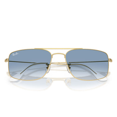 Ray-Ban Occhiali da Sole RB3779 001 3F Explorer 3 Oro Arista Trasparente Sfumato Blu Unisex 5