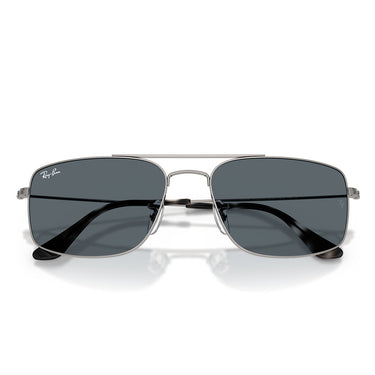 Ray-Ban Occhiali da Sole RB3779 004 R5 Explorer 3 Gunmetal Blu Unisex