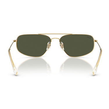 Ray-Ban Occhiali da Sole RB3780 001 31 Oro Arista Verde Unisex 4