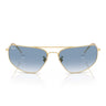 Ray-Ban Occhiali da Sole RB3780 001/3F Oro Arista/Trasparente Sfumato Blu Unisex