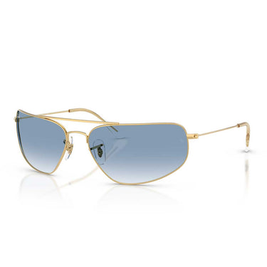 Ray-Ban Occhiali da Sole RB3780 001/3F Oro Arista/Trasparente Sfumato Blu Unisex 1