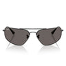 Ray-Ban Occhiali da Sole RB3780 002 B1 Nero Grigio Scuro Unisex 