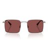 Ray-Ban Occhiali da Sole RB3782 004 75 Idan Gunmetal Violetto Scuro Unisex 