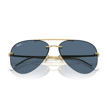 Ray-Ban Occhiali da Sole RB3791 001 80 Oro Arista Blu Scuro Unisex 5