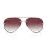 Ray-Ban Occhiali da Sole RB3791 003 8H Argento Viola Sfumato Unisex 