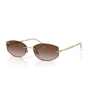 Ray-Ban Occhiali da Sole RB3792 001 13 Oro Arista Marrone Sfumato Unisex 2