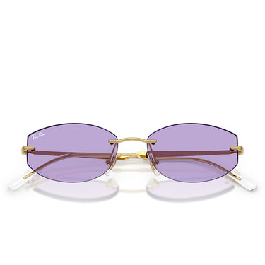 Ray-Ban Occhiali da Sole RB3792 001 1A Oro Arista Viola Unisex 5