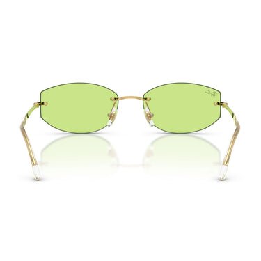 Ray-Ban Occhiali da Sole RB3792 001 2 Oro Arista Verde Chiaro Unisex 4