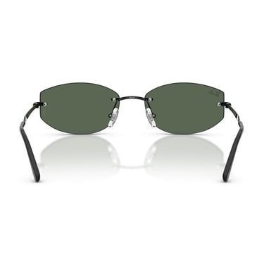 Ray-Ban Occhiali da Sole RB3792 002 71 Nero Verde Scuro Unisex  4