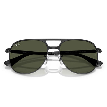Ray-Ban Occhiali da Sole RB3793 002 31 Bill Max Nero Verde Unisex 5
