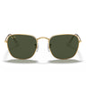 Ray-Ban Okulary Przeciwsłoneczne RB3857 919631 Frank Złoto/Zielony G-15 Unisex
