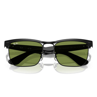 Ray-Ban Occhiali da Sole RB3875 006/4E Wayfarer Deluxe Nero/Verde Unisex 5
