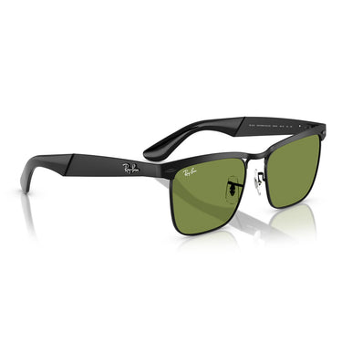 Ray-Ban Occhiali da Sole RB3875 006/4E Wayfarer Deluxe Nero/Verde Unisex 4