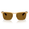 Ray-Ban Occhiali da Sole RB3875 927631 Wayfarer Deluxe Sandblasted Legend Oro/Marrone Unisex