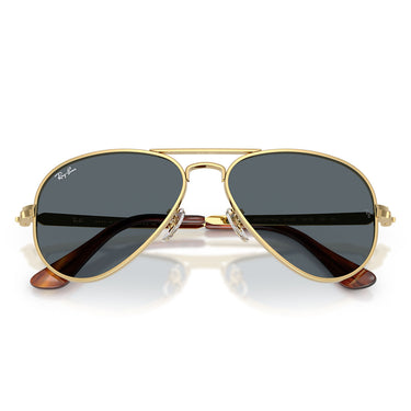 Ray-Ban Occhiali da Sole RB3925 001/R5 Aviator Max Oro Arista/Blu Unisex 6