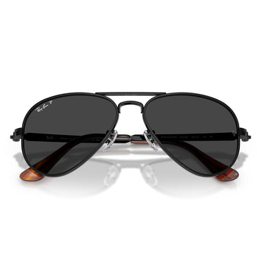 Ray-Ban Occhiali da Sole RB3925 002/48 Aviator Max Nero/Nero Unisex Polarizzati 6