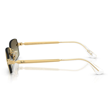 Ray-Ban Occhiali da Sole RB3928 001 7I x ASAP Rocky Oro Arista Marrone Specchiato Unisex  3