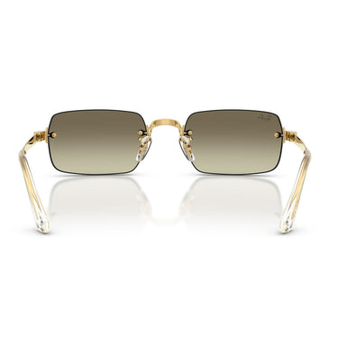Ray-Ban Occhiali da Sole RB3928 001 7I x ASAP Rocky Oro Arista Marrone Specchiato Unisex  4