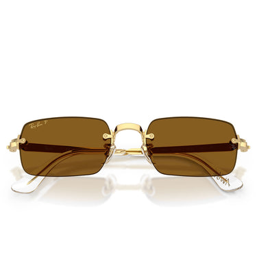 Ray-Ban Occhiali da Sole RB3928 001 83 x ASAP Rocky Oro Arista Marrone Scuro Unisex Polarizzati  5
