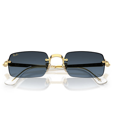 Ray-Ban Occhiali da Sole RB3928 001 S2 x ASAP Rocky Oro Arista Blu Sfumato Unisex 5