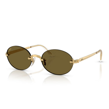 Ray-Ban Occhiali da Sole RB3929 001 73 x ASAP Rocky Oro Arista Marrone Scuro Unisex 2