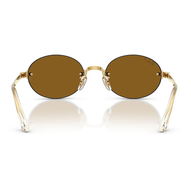 Ray-Ban Occhiali da Sole RB3929 001 83 x ASAP Rocky Oro Arista Marrone Scuro Unisex Polarizzati 4
