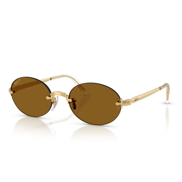 Ray-Ban Occhiali da Sole RB3929 001 83 x ASAP Rocky Oro Arista Marrone Scuro Unisex Polarizzati 2