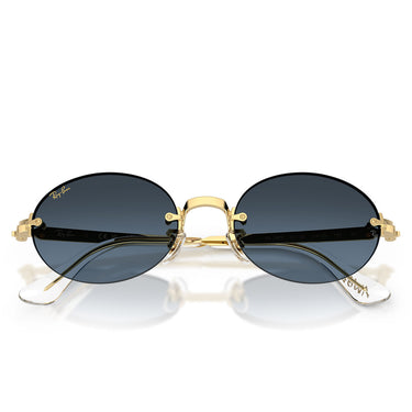 Ray-Ban Occhiali da Sole RB3929 001 S2 x ASAP Rocky Oro Arista Blu Sfumato Unisex 5