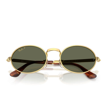 Ray-Ban Occhiali da Sole RB3931 001 58 x ASAP Rocky Oro Arista Verde Unisex Polarizzati  5