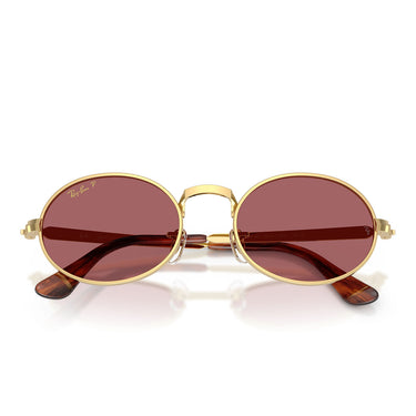 Ray-Ban Occhiali da Sole RB3931 001 AF x ASAP Rocky Oro Arista Viola Unisex Polarizzati  5