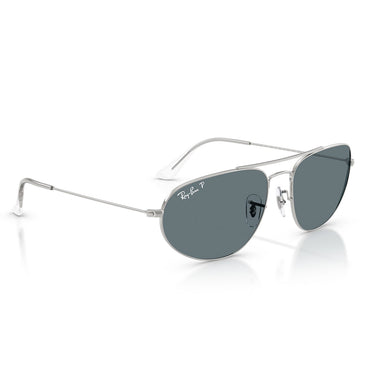 Ray-Ban Gafas de Sol RB3945 003/3R Plata/Azul Oscuro Unisex Polarizadas 4