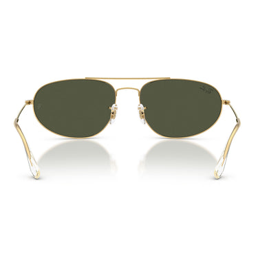 Ray-Ban Sonnenbrille RB3945 919631 Gold Legend/Grün Unisex 3