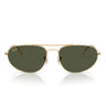 Ray-Ban Okulary Przeciwsłoneczne RB3945 919631 Złoto Legend/Zielony Unisex