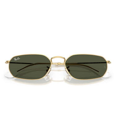 Ray-Ban Sonnenbrille RB3947 001/31 Gold Arista/Grün Unisex 5