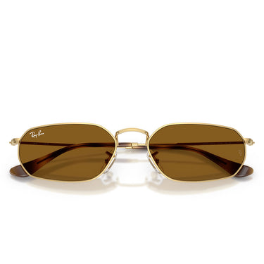 Ray-Ban Sonnenbrille RB3947 001/33 Gold Arista/Braun Unisex 5
