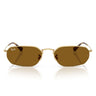 Ray-Ban Lunettes de Soleil RB3947 001/33 Or Arista/Marron Unisexe