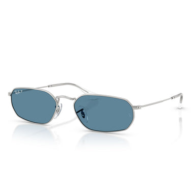 Ray-Ban Gafas de Sol RB3947 003 S2 Plata Azul Unisex Polarizadas 1