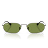 Ray-Ban Lunettes de Soleil RB3947 004/4E Gunmetal/Vert Unisexe