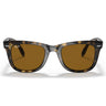 Ray-Ban Sonnenbrille RB4105 710 Wayfarer Folding Havana-Braun Unisex