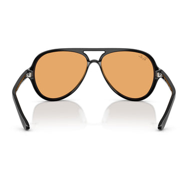 Ray-Ban Occhiali da Sole RB4125 601 33 Cats 5000 Nero Arancione Uomo 4