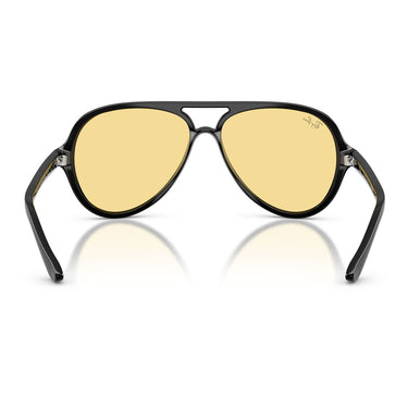 Ray-Ban Occhiali da Sole RB4125 601 R6 Cats 5000 Nero Giallo Uomo 4