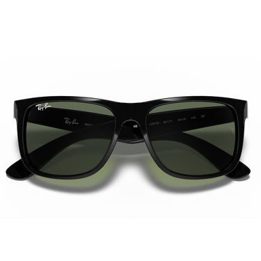 Ray-Ban Occhiali da Sole RB4165 601-71 Justin Nero-Verde Unisex 5